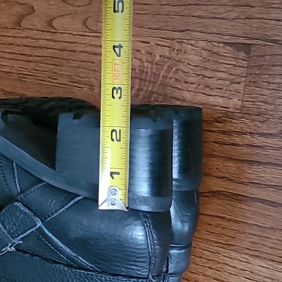 Aerosoles Size 7.5 Black Leather "Moto" Style Ankle Boots - Picture 8 of 12